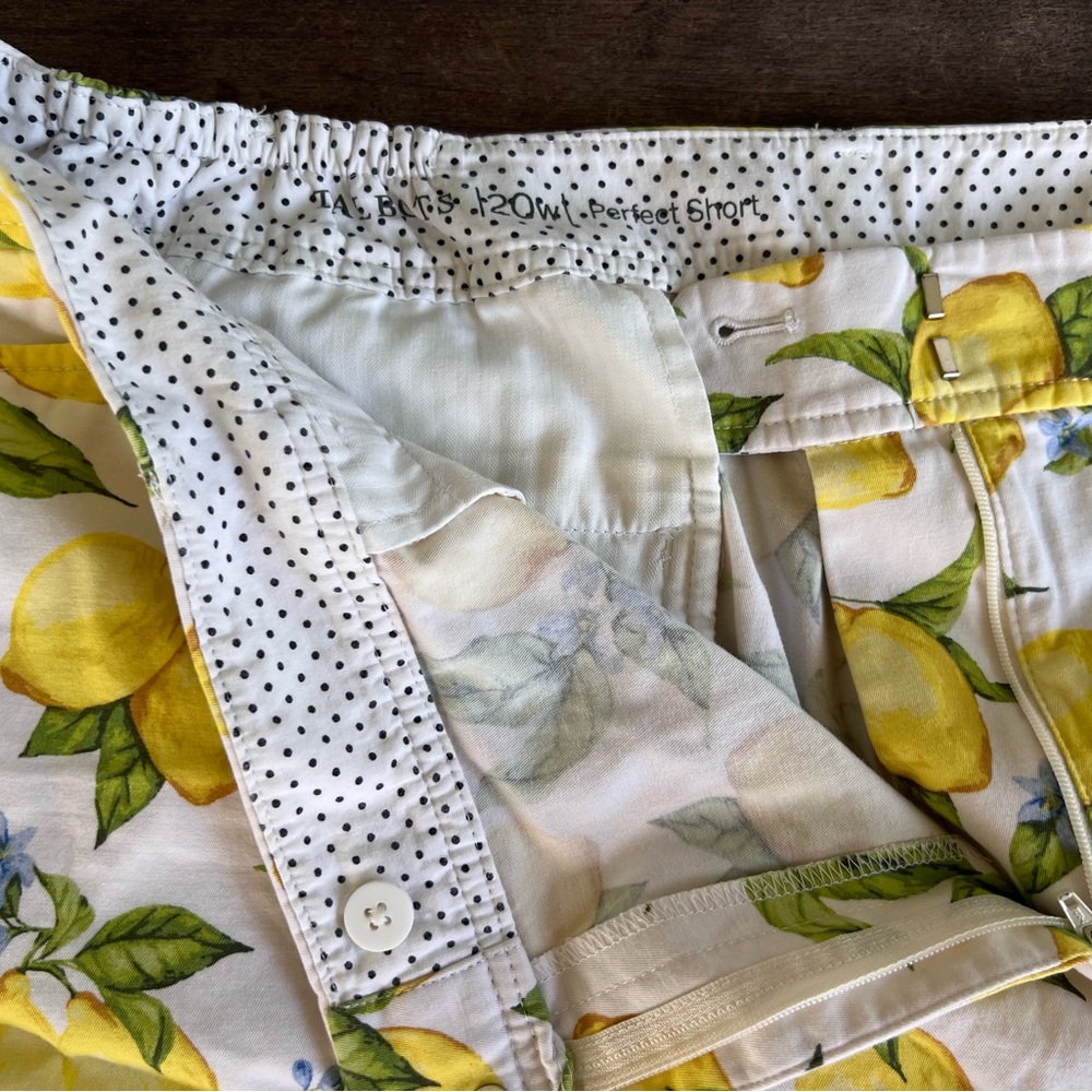 TALBOTS Perfect Shorts Lemon Blossom Sz 20W Bermuda Pockets Cotton Blend Stretch - Picture 10 of 15